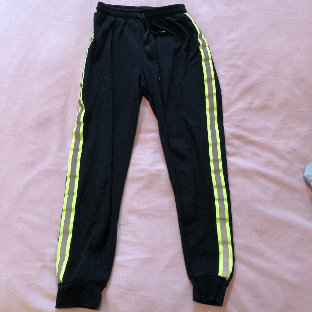 Forever 21 reflective high waisted sweatpants